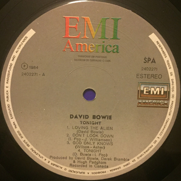 David Bowie - Tonight | EMI America (2402271) - 2 David Bowie - Tonight | EMI America (2402271) - 2