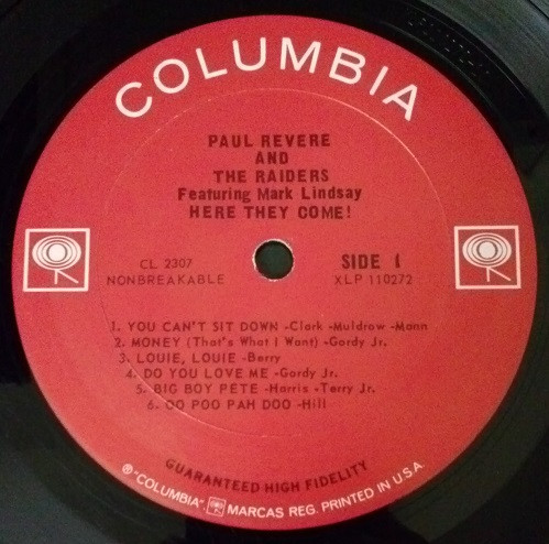 Paul Revere & The Raiders Featuring Mark Lindsay - Here They Come! | Columbia (CL 2307) - 3 Paul Revere & The Raiders Featuring Mark Lindsay - Here They Come! | Columbia (CL 2307) - 3
