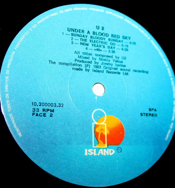 U2 - Under A Blood Red Sky | Island Records (IMA3P) - 4
