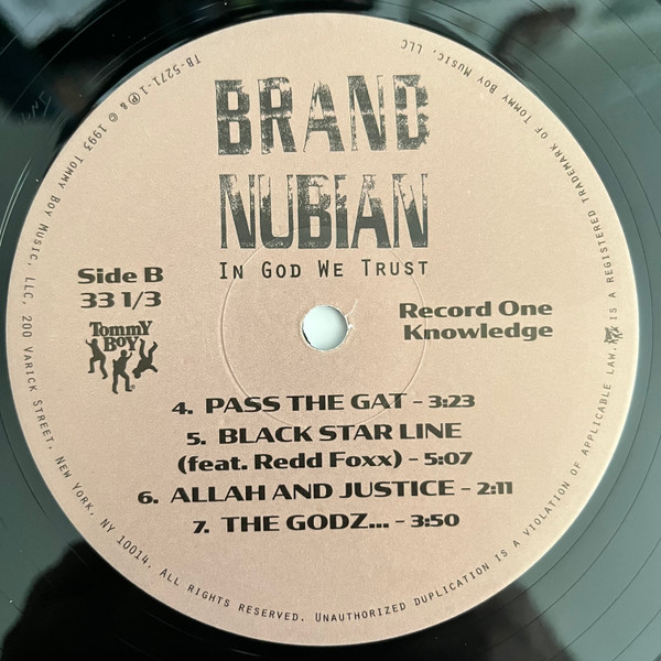 Brand Nubian - In God We Trust | Tommy Boy (TB-5271-1) - 4