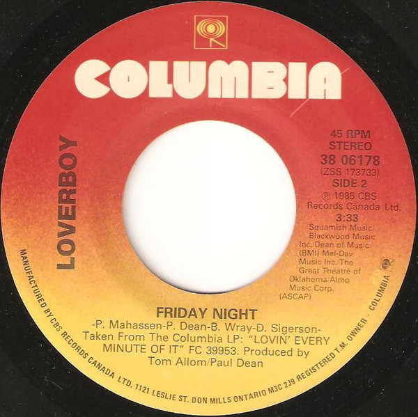 Loverboy - Heaven In Your Eyes | Columbia (38 06178) - 4