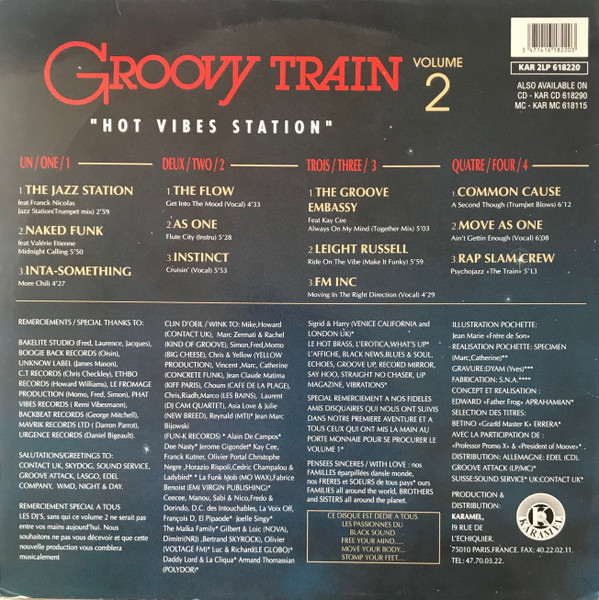 Various - Groovy Train Volume 2 "Hot Vibes Station" | Karamel (KAR 2LP 618220) - 2