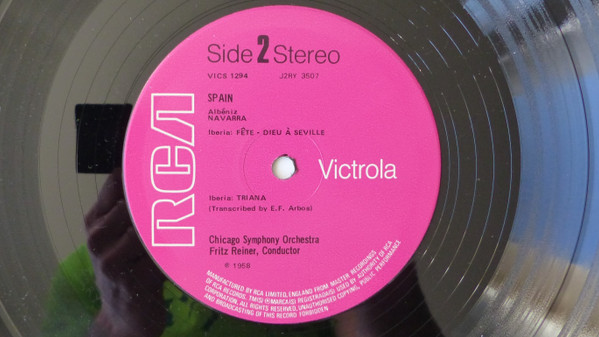 Manuel De Falla : Enrique Granados : Isaac Albéniz : Fritz Reiner : Chicago Symphony Orchestra - Spain | RCA Victrola (Vics 1294) - 3