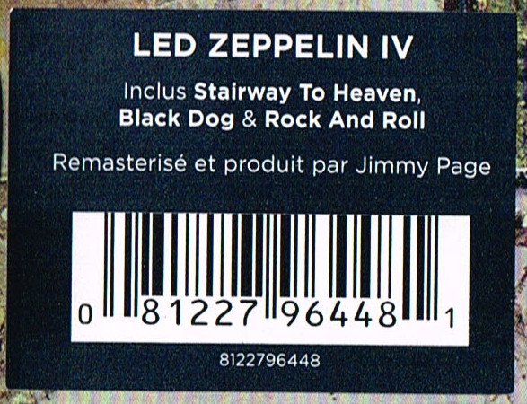 Led Zeppelin - Untitled | Atlantic (8122796448) - main