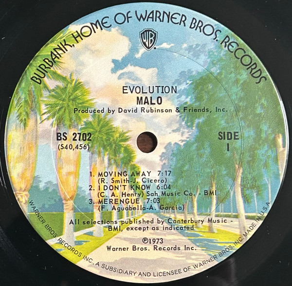 Malo - Evolution | Warner Bros. Records (BS 2702) - 4 Malo - Evolution | Warner Bros. Records (BS 2702) - 4