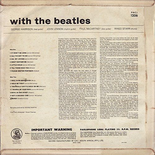 The Beatles - With The Beatles | Parlophone (PMCJ 1206) - 2 The Beatles - With The Beatles | Parlophone (PMCJ 1206) - 2