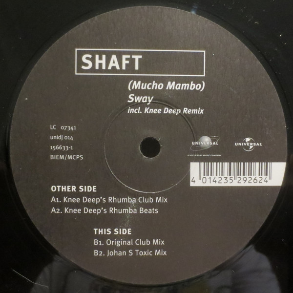 Shaft - (Mucho Mambo) Sway | Universal Records (UNIDJ 014) - main Shaft - (Mucho Mambo) Sway | Universal Records (UNIDJ 014) - main
