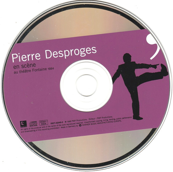 Pierre Desproges - En Scène Au Théâtre Fontaine 1984 | Tôt Ou Tard (0927-42040-2) - 3 Pierre Desproges - En Scène Au Théâtre Fontaine 1984 | Tôt Ou Tard (0927-42040-2) - 3
