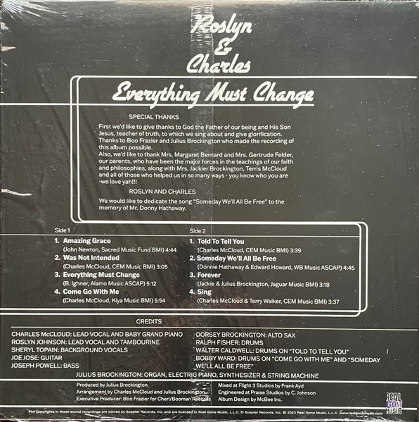 Roslyn & Charles - Everything Must Change | Real Gone Music (RGM-1523) - 2