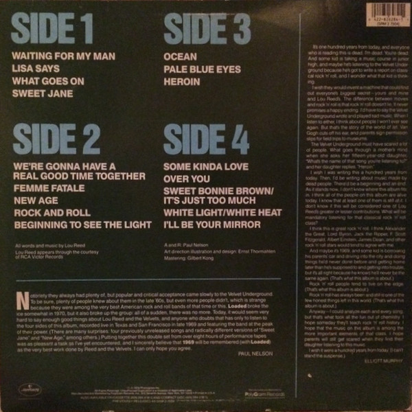 The Velvet Underground - 1969 Velvet Underground Live With Lou Reed | Mercury (826 284-1 M-2) - 2 The Velvet Underground - 1969 Velvet Underground Live With Lou Reed | Mercury (826 284-1 M-2) - 2