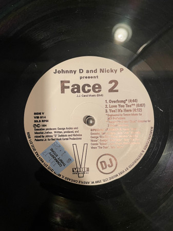 Johnny D & Nicky P - Face 2 EP | Vibe Music (VIB 014) - main