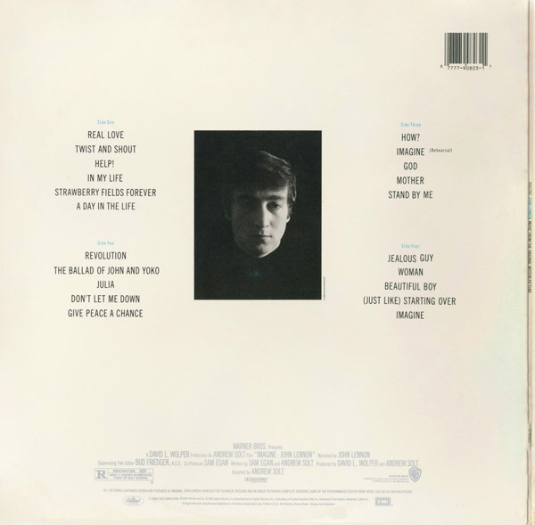 John Lennon - Imagine: John Lennon, Music From The Motion Picture | Capitol Records (C1-90803) - 2 John Lennon - Imagine: John Lennon, Music From The Motion Picture | Capitol Records (C1-90803) - 2