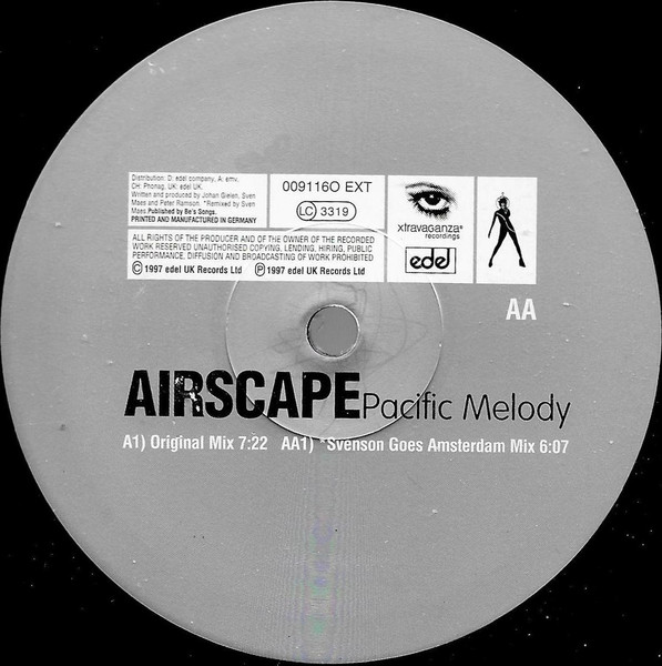 Airscape - Pacific Melody | Xtravaganza Recordings (0091160 EXT) - 4 Airscape - Pacific Melody | Xtravaganza Recordings (0091160 EXT) - 4