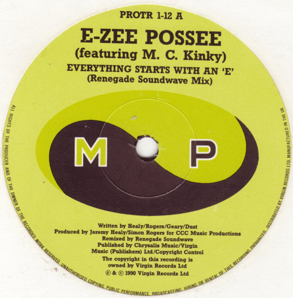 E-Zee Possee Featuring MC Kinky - Everything Starts With An 'E' (New Renegade Soundwave Mix) | More Protein (PROTR 1-12) - 3