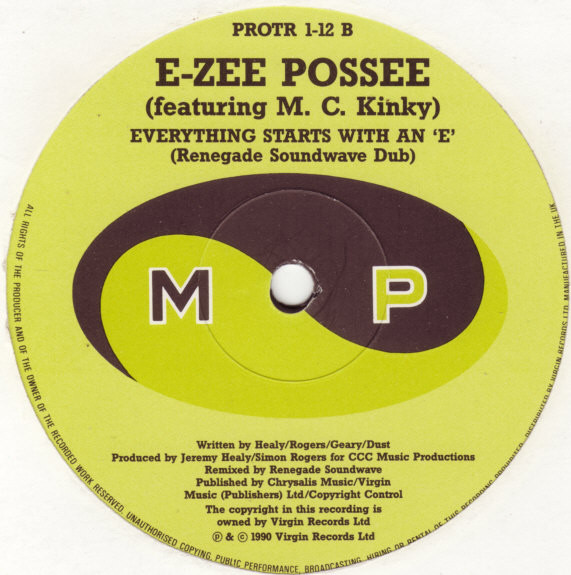 E-Zee Possee Featuring MC Kinky - Everything Starts With An 'E' (New Renegade Soundwave Mix) | More Protein (PROTR 1-12) - 4