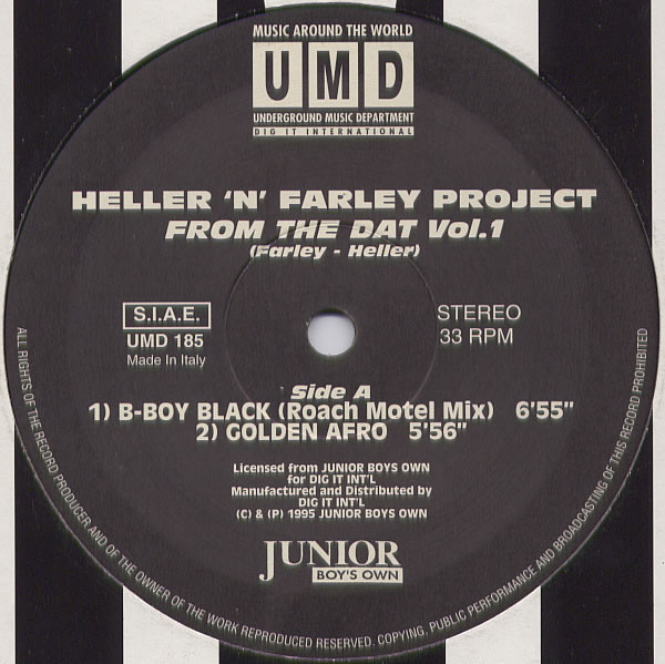 Heller & Farley Project - From The Dat Vol. 1 | Underground Music Department (UMD) (UMD 185) - 2