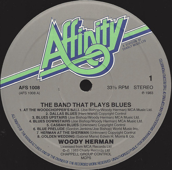 Woody Herman - The Band That Plays The Blues | Affinity (AFS 1008) - 3 Woody Herman - The Band That Plays The Blues | Affinity (AFS 1008) - 3