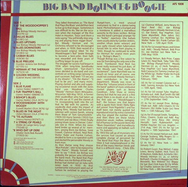 Woody Herman - The Band That Plays The Blues | Affinity (AFS 1008) - 2 Woody Herman - The Band That Plays The Blues | Affinity (AFS 1008) - 2