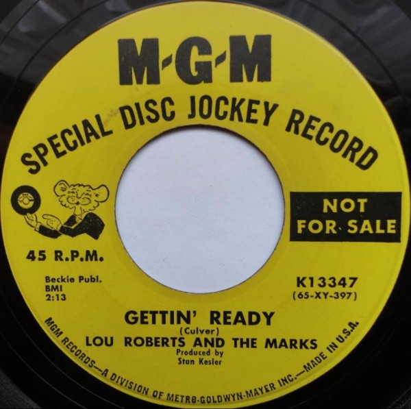 Lou Roberts & The Marks - You Fooled Me / Gettin' Ready | MGM Records (K13347) - 2