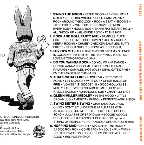 Jive Bunny And The Mastermixers - The Album | ATCO Records (CD 91322) - 2 Jive Bunny And The Mastermixers - The Album | ATCO Records (CD 91322) - 2