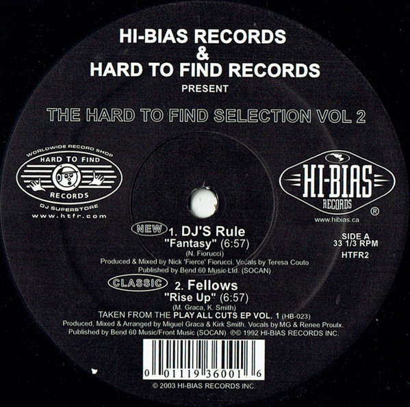 Various - The Hard To Find Selection Vol 2 | Hi-Bias Records (HTFR 2)