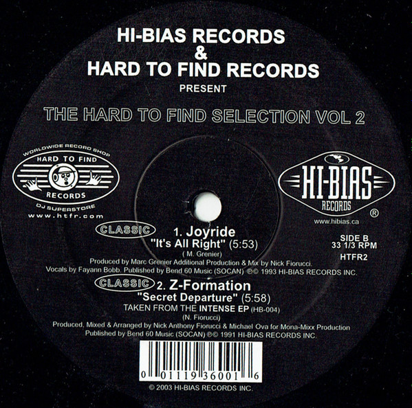 Various - The Hard To Find Selection Vol 2 | Hi-Bias Records (HTFR 2) - 2