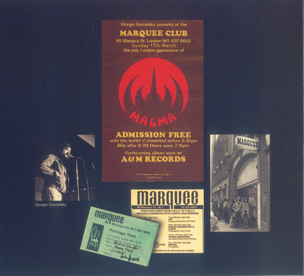 Magma - Marquee Londres 17 Mars 1974 | AKT (XVIII) - 4 Magma - Marquee Londres 17 Mars 1974 | AKT (XVIII) - 4