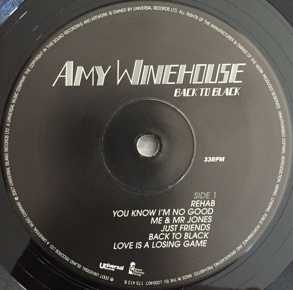 Amy Winehouse - Back To Black | Universal Records (173 412 8) - 3