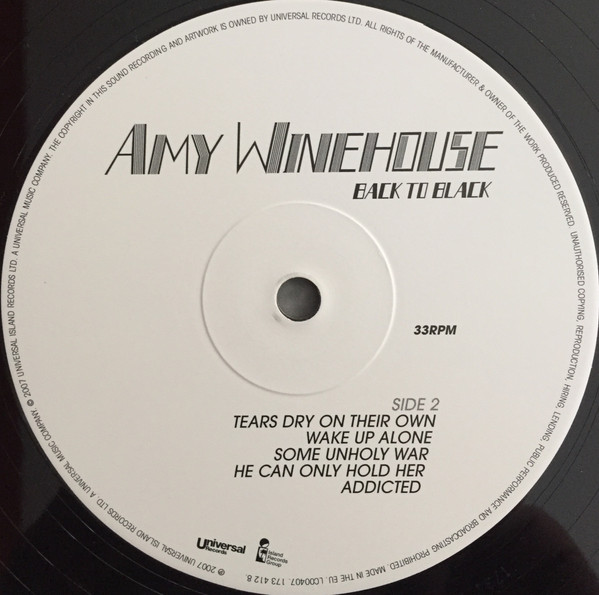 Amy Winehouse - Back To Black | Universal Records (173 412 8) - 4
