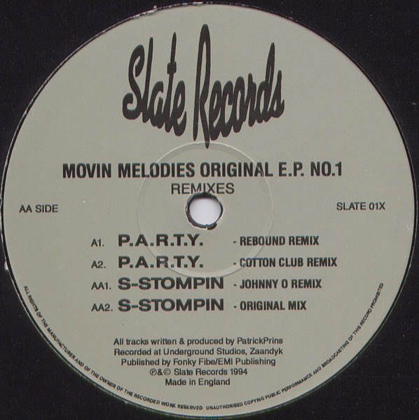 Movin' Melodies - Original E.P. No.1 (Remixes) | Slate (SLATE 01X) - main Movin' Melodies - Original E.P. No.1 (Remixes) | Slate (SLATE 01X) - main
