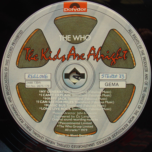The Who - The Kids Are Alright | Polydor (2675 179) - 3 The Who - The Kids Are Alright | Polydor (2675 179) - 3