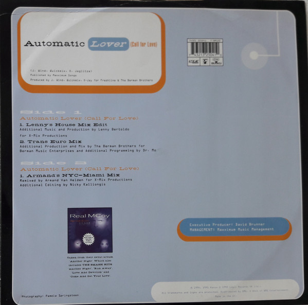 Real McCoy - Automatic Lover (Call For Love) | Logic Records (74321 32504 1) - 4