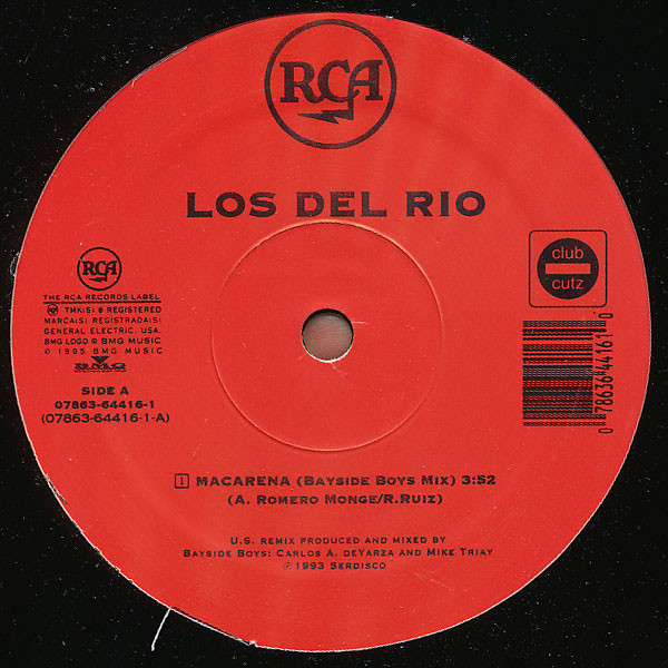 Los Del Rio / Matrix - Macarena (Bayside Boys Mix) / Can You Feel It | RCA (07863-64416-1) - main
