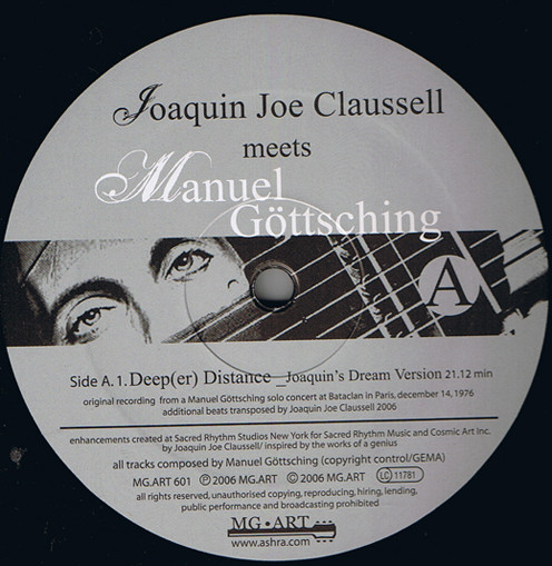 Joe Claussell Meets Manuel Göttsching - Joaquin Joe Claussell Meets Manuel Göttsching | MG.ART (MG.ART 601) - 3