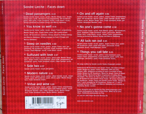 Sondre Lerche - Faces Down | Virgin (07243 811020 2 2) - 4