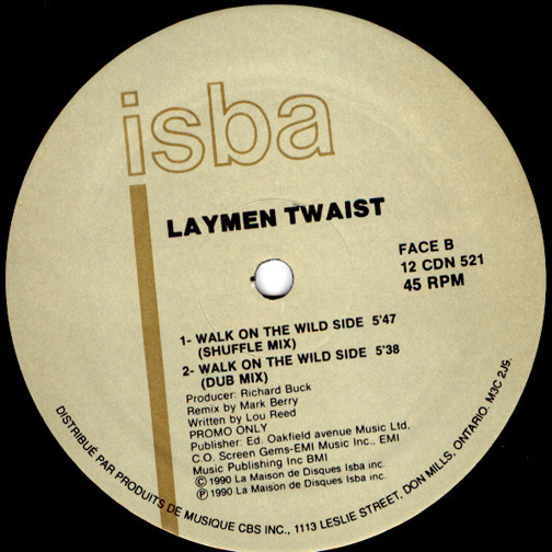 Laymen Twaist - Walk On The Wild Side | ISBA (12-CDN-521) - 3