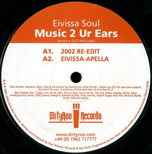 Eivissa Soul - Music 2 Ur Ears | DirtyRoo Records (DR001) - main Eivissa Soul - Music 2 Ur Ears | DirtyRoo Records (DR001) - main