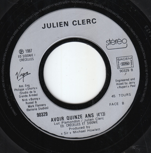 Julien Clerc - Hélène | Virgin (90329) - 4