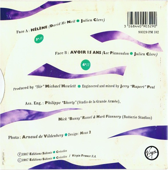 Julien Clerc - Hélène | Virgin (90329) - 2