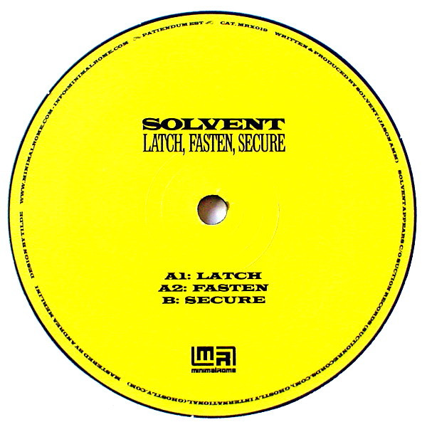 Solvent - Latch, Fasten, Secure | MinimalRome (MRX019) - main