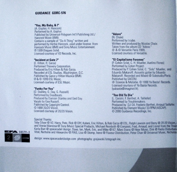 Various - Hi:Fidelity Lounge - Volume Two: Licensed To Chill | Guidance Recordings (GDRC-576) - 4 Various - Hi:Fidelity Lounge - Volume Two: Licensed To Chill | Guidance Recordings (GDRC-576) - 4