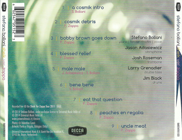 Stefano Bollani - Sheik Yer Zappa | Decca (0602547051523) - 2 Stefano Bollani - Sheik Yer Zappa | Decca (0602547051523) - 2