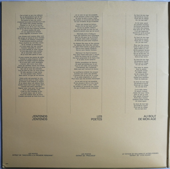 Jean Ferrat - Ferrat Chante Aragon | Barclay (XBLY 80 443) - 2