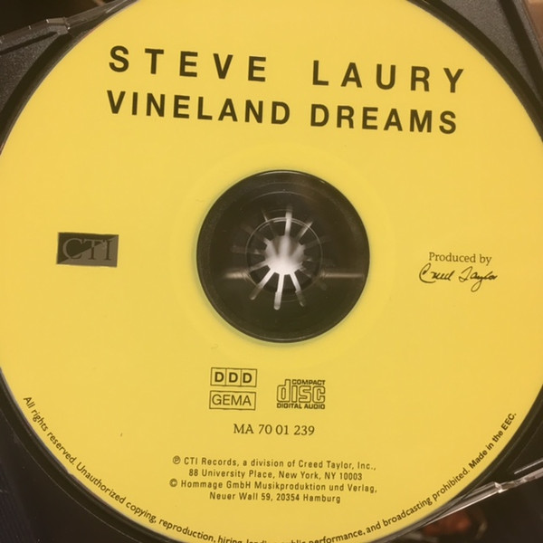 Steve Laury - Vineland Dreams | CTI Records (MA 70 01 239) - 3