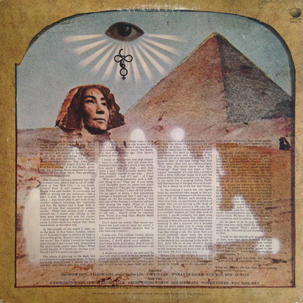 Yoko Ono / The Plastic Ono Band & Something Different - Feeling The Space LP | Apple Records (SW-3412) - 2 Yoko Ono / The Plastic Ono Band & Something Different - Feeling The Space LP | Apple Records (SW-3412) - 2