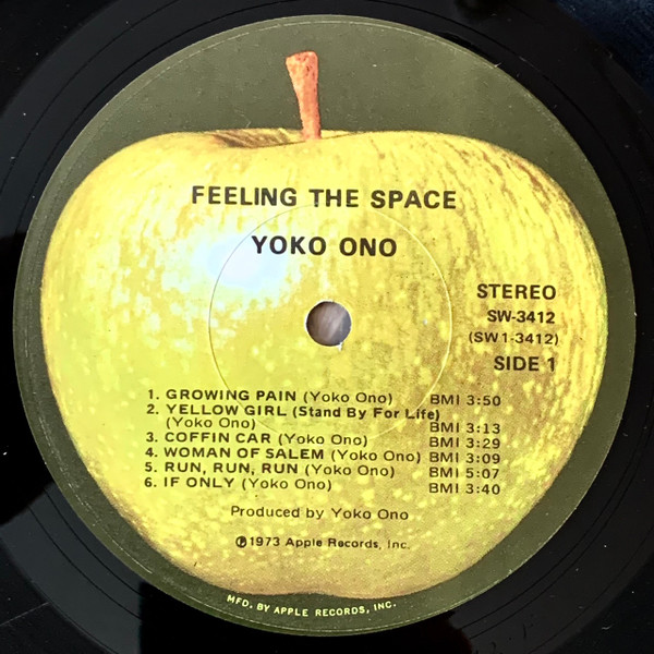 Yoko Ono / The Plastic Ono Band & Something Different - Feeling The Space LP | Apple Records (SW-3412) - 3 Yoko Ono / The Plastic Ono Band & Something Different - Feeling The Space LP | Apple Records (SW-3412) - 3