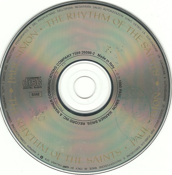 Paul Simon - The Rhythm Of The Saints | Warner Bros. Records (7599 26098-2) - 3 Paul Simon - The Rhythm Of The Saints | Warner Bros. Records (7599 26098-2) - 3