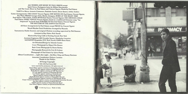 Paul Simon - The Rhythm Of The Saints | Warner Bros. Records (7599 26098-2) - 4 Paul Simon - The Rhythm Of The Saints | Warner Bros. Records (7599 26098-2) - 4