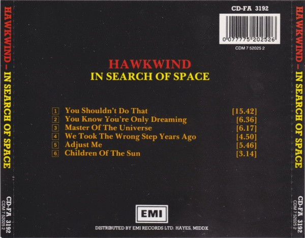 Hawkwind - X In Search Of Space | Fame (CD-FA 3192) - 2