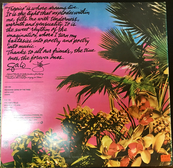 Gato Barbieri - Tropico | A&M Records (PPSP 4710) - 2